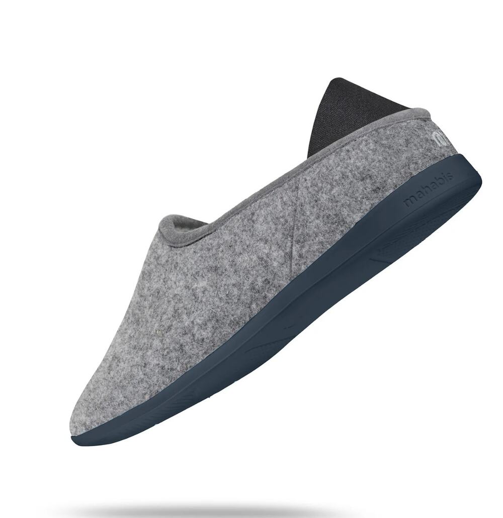 Mahabis Classic Slipper Shoe Larvik Light Gray Black Size 38 8